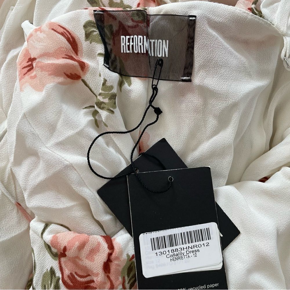 Reformation Callalily Floral Wrap Maxi Dress in Henrietta - Picture 10 of 12